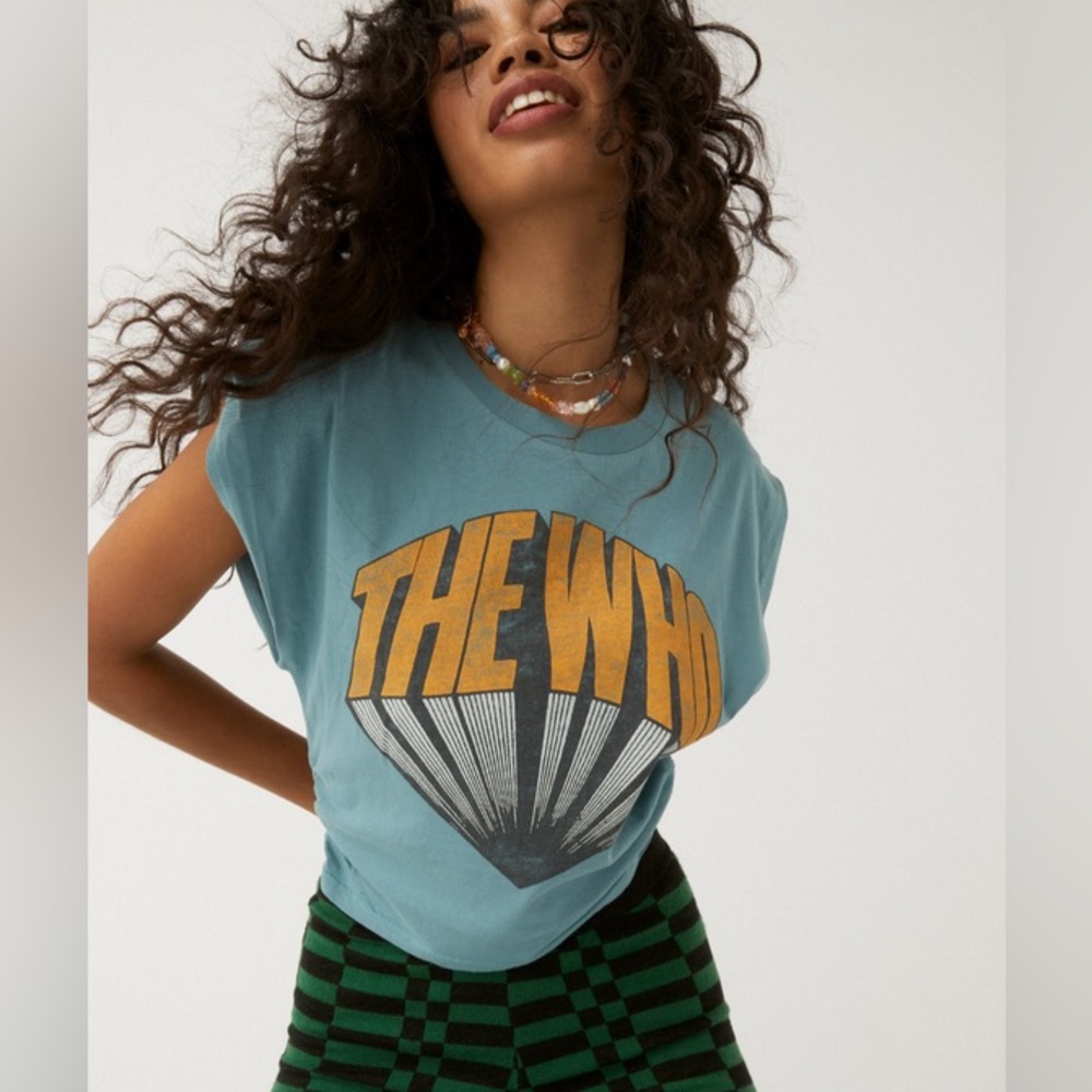 Sold* The Who Cropped Sinched Tank Top by DAYDREAMERLA